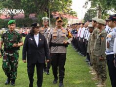 Amankan Nataru, Polres Kediri Kota Siagakan Ratusan Personel