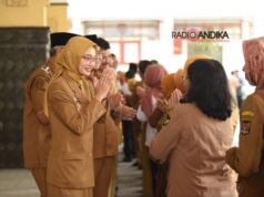 Hari Pertama Masuk Kerja, Mbak Vinanda dan Gus Qowim Halal Bihalal Bersama Jajaran Pemkot Kediri