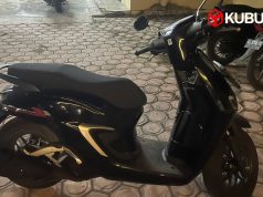 Barang bukti motor yang digunakan pelaku begal payudara