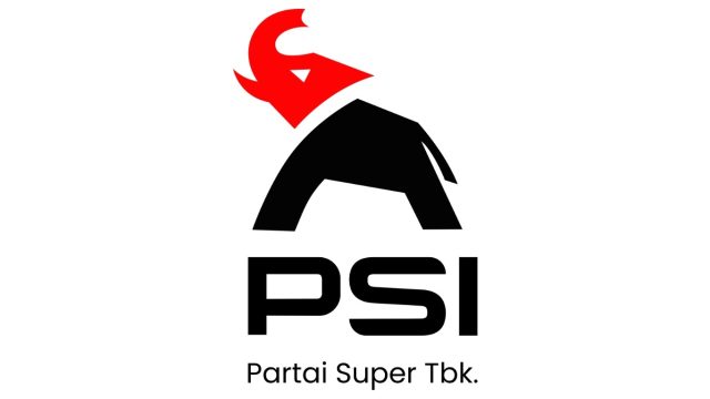Logo baru Partai Solidaritas Indonesia (PSI) pasca Kongres Pemilihan Raya PSI yang digelar di Solo. (Foto. Redaksi)