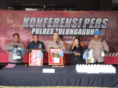 Ringkus Pengedar, Polres Tulungagung Amankan 1,2 Kilogram Sabu