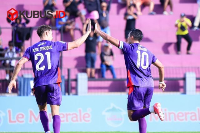 Laga perpisahan Ong Kim Swee sebagai Pelatih Kediri membuahkan kemenangan ketika menjamu Semen Padang. (Foto. Redaksi)