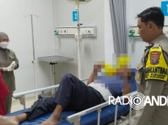 Akibat Sein Mendadak, Lansia di Kediri Tertabrak Motor