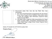 Beredar Risalah Rapat Syuriah, Rais Aam Desak Gus Yahya Mundur dari Ketum PBNU