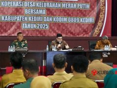 Dorong Percepatan Pembangunan Gerai Koperasi Merah Putih, Bupati Kediri Petakan Tanah Idle