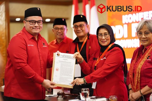 Hanindhito Himawan Pramana terpilih sebagai Ketua DPC PDI Perjuangan Kabupaten Kediri. (Foto. Redaksi)