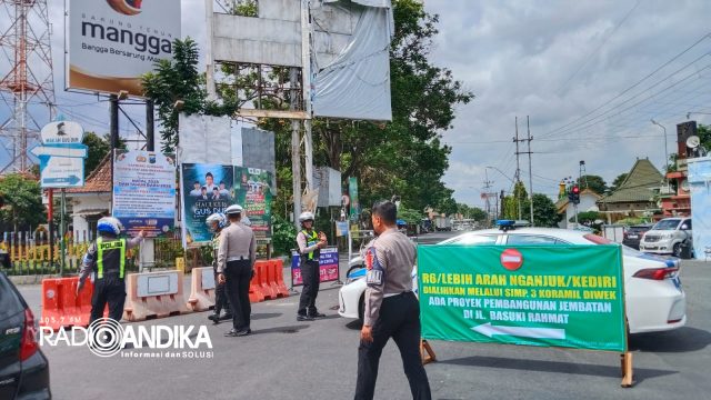Penutupan Jalan Basuki Rahmad Jombang