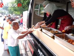 Rayakan HUT ke-35, Radio ANDIKA Ajak Makan Ratusan Tukang Becak