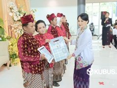 Ketua TP PKK Hadiri “Kediri Ngunduh Mantu”, 44 Pasangan Resmi Tercatat secara Hukum