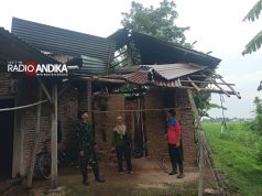 Angin Kencang Rusak Tujuh Rumah Warga di Karanganom Trenggalek