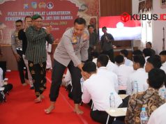 Kapolres Kediri Beri Motivasi Peserta Binlat Karakter Jati Diri Bangsa di Situs Ndalem