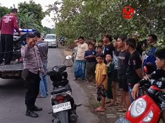 Polsek Ringinrejo, Polres Kediri Bubarkan Balap Liar di Jalan Kali Mambeg, Satu Motor Diamankan