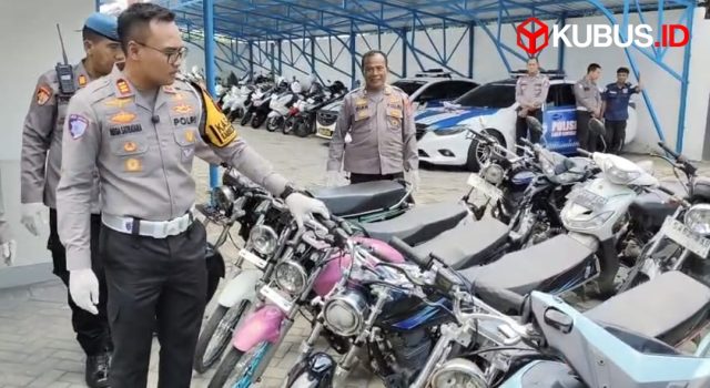 Cegah Balap Liar, Polres Kediri Amankan 26 Motor dan Panggil Orang Tua Pelajar