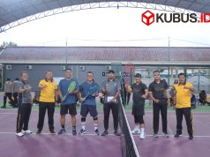Final Turnamen Tenis Lapangan Piala Kapolres Kediri 2026 Berlangsung Meriah