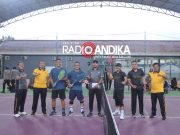 Final Turnamen Tenis Lapangan Piala Kapolres Kediri 2026 Berlangsung Meriah