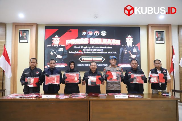 Wujudkan Ramadan Kondusif, Satresnarkoba Polres Kediri Gulung 26 Tersangka Narkoba dalam 20 Hari