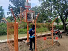 BPBD Kota Kediri Pasang EWS Banjir di Kelurahan Bujel