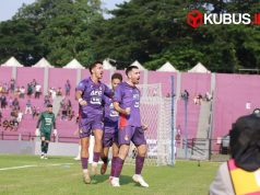 Persik Kediri memetik tiga poin berharga saat bertanding di Stadion Brawijaya Kediri. Foto. Redaksi