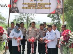Kapolres Kediri Resmikan Jembatan Merah Putih Presisi, Perkuat Akses dan Keselamatan Warga
